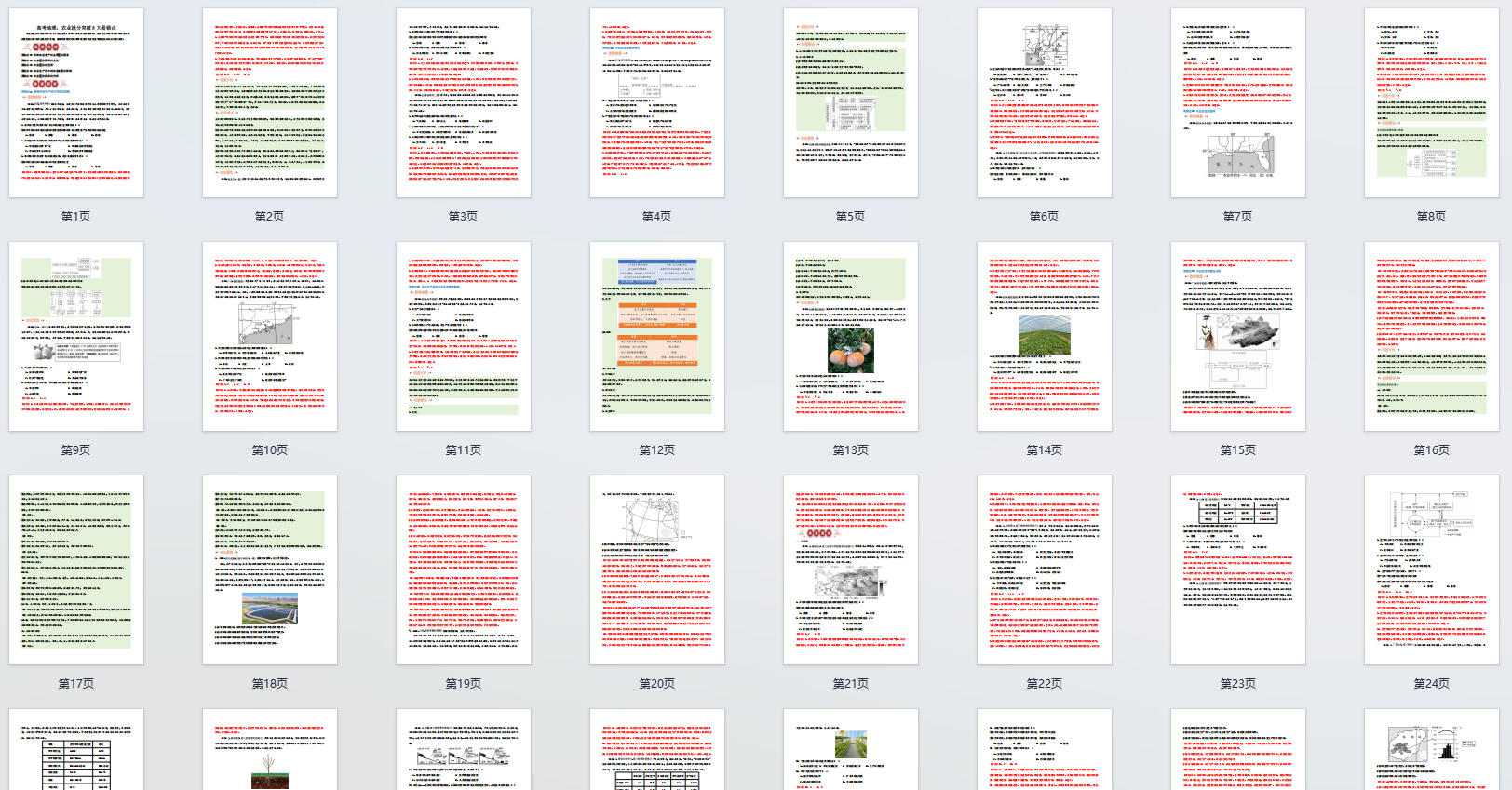 高考地理：农业提分突破5大易错点