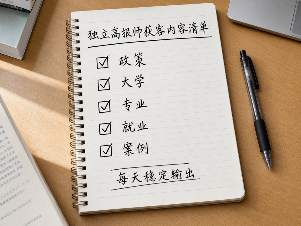 一个人能不能做高报师？关键不在懂政策，而在这四套能力