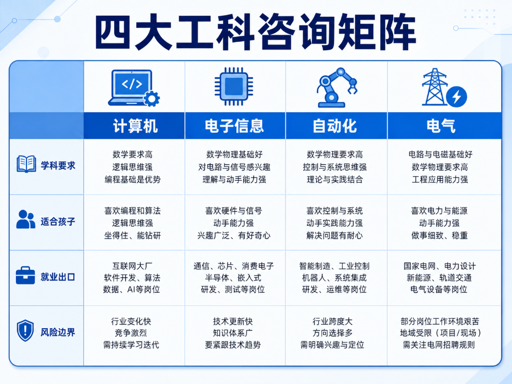 四大热门工科，别只按热度推荐