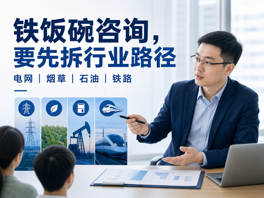 铁饭碗咨询,要先拆行业路径