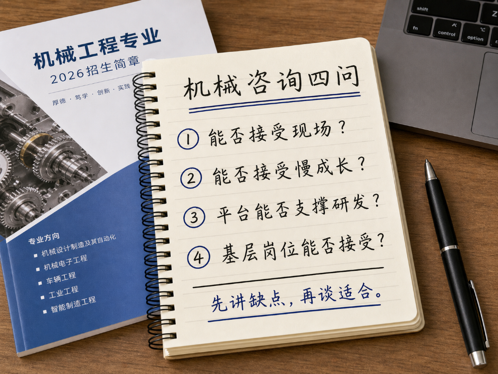 机械专业咨询,别只讲好就业