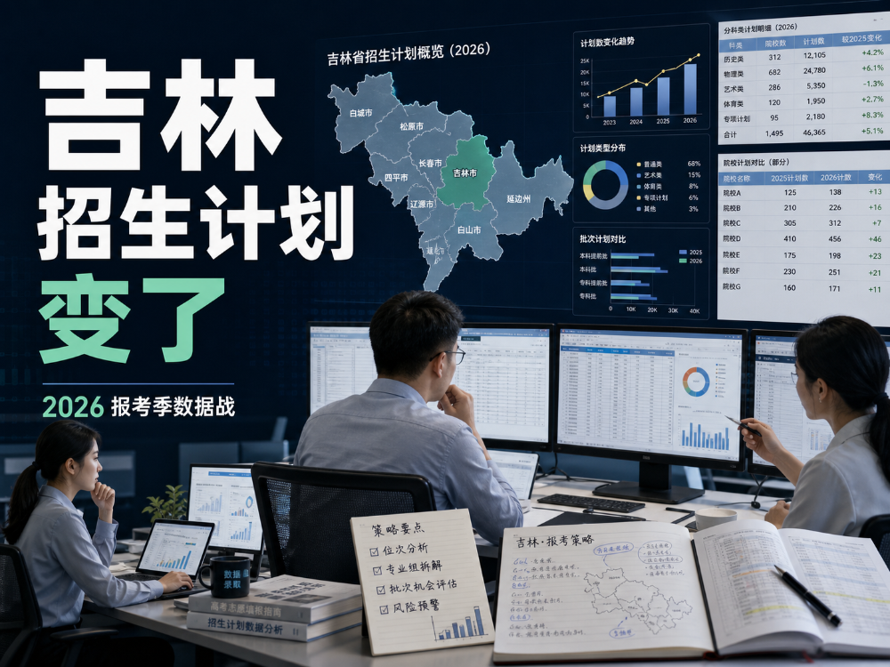 《吉林2026招生计划分析》吉林计划变了,校区要先拆三张表