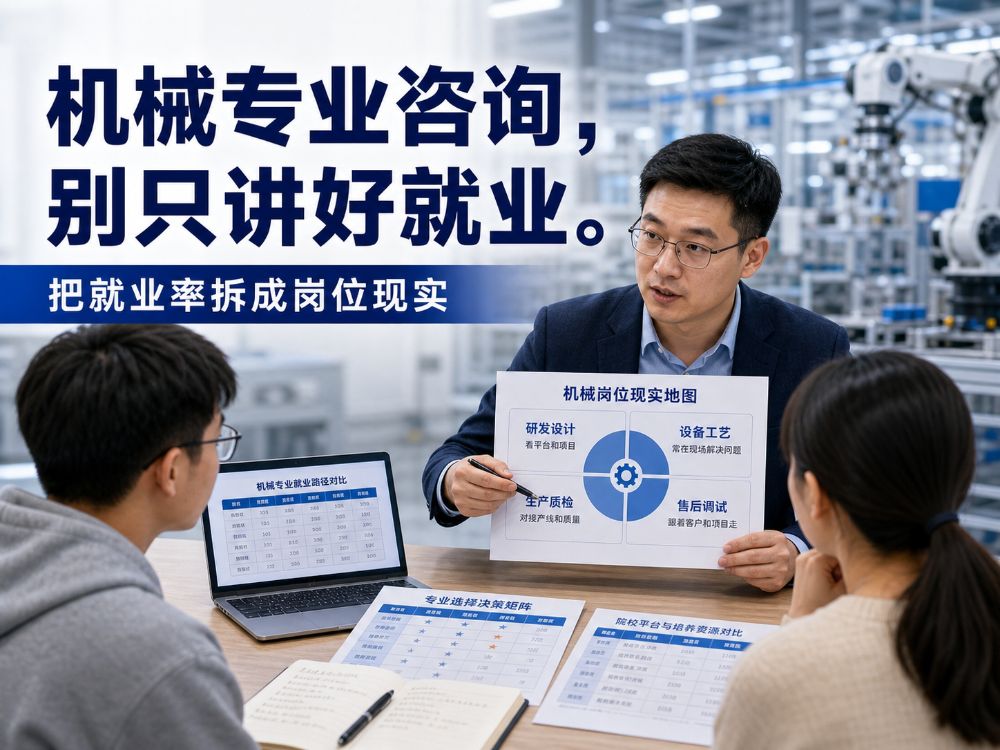 机械专业咨询,别只讲好就业