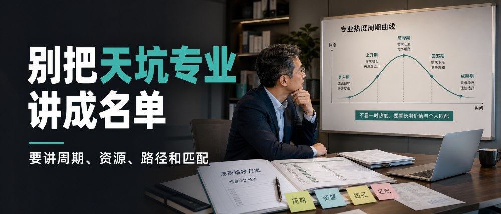 为什么大学会开设那么的天坑专业,规划师应该怎么讲天坑专业