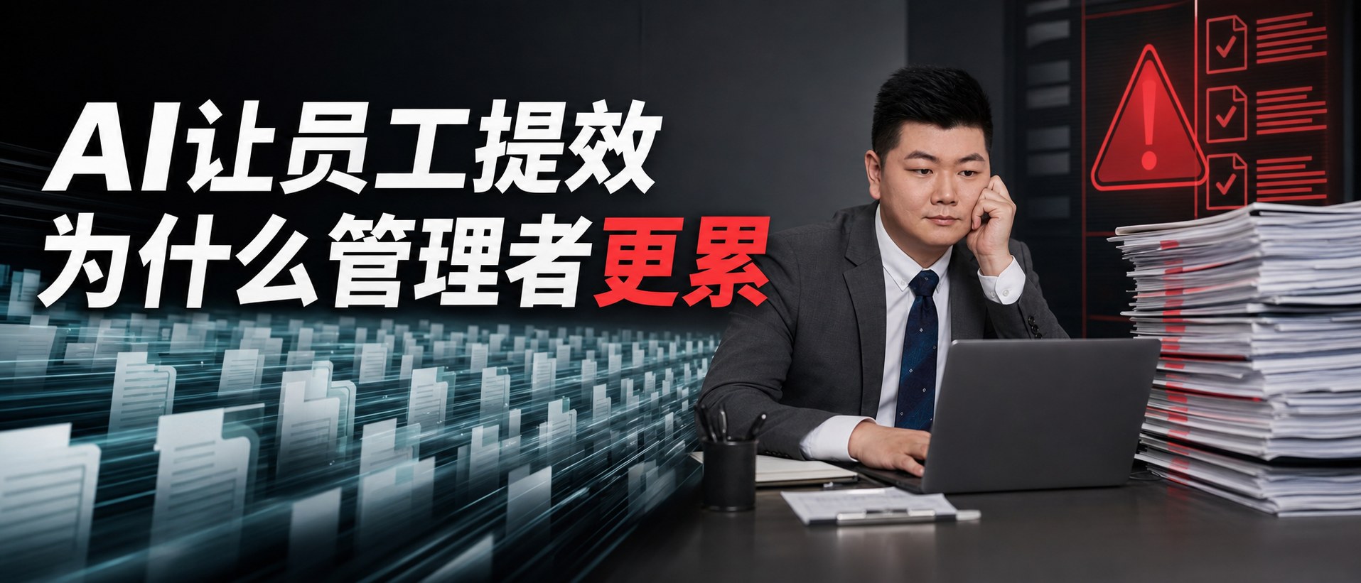 AI让员工提效,为什么管理者更累