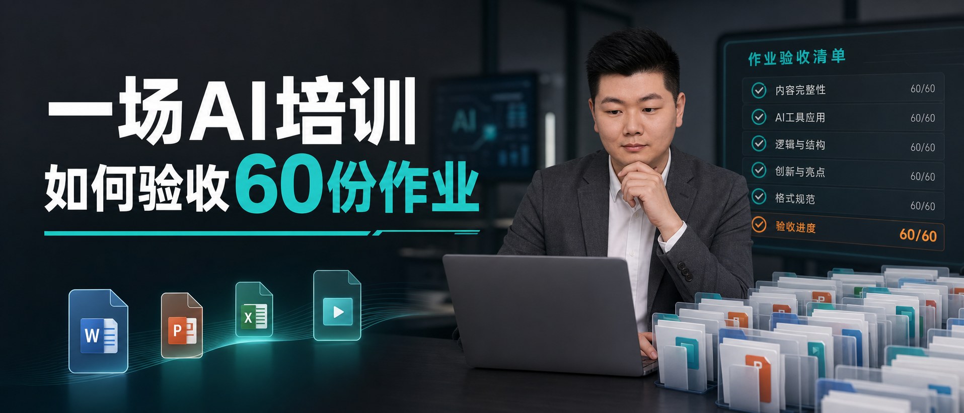一场AI培训,如何验收60份作业