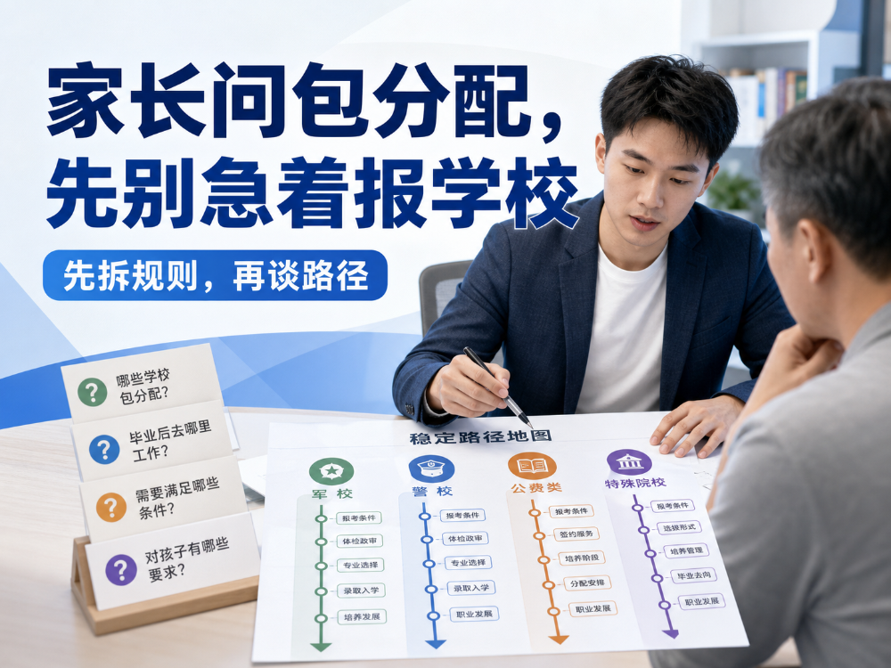 家长问包分配，先别急着报学校