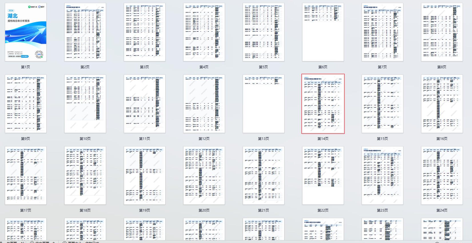 【湖北】2026年提档线总体分析报告.pdf