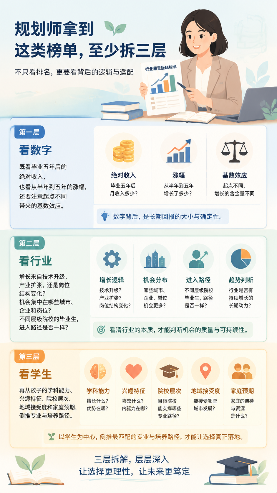 薪资涨幅榜，最容易被讲成专业推荐榜。