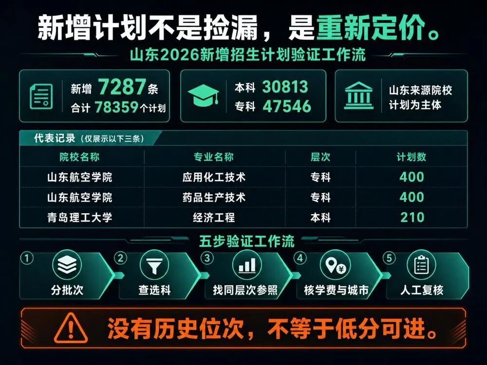 【山东】2026年招生计划分析(本科+专科)