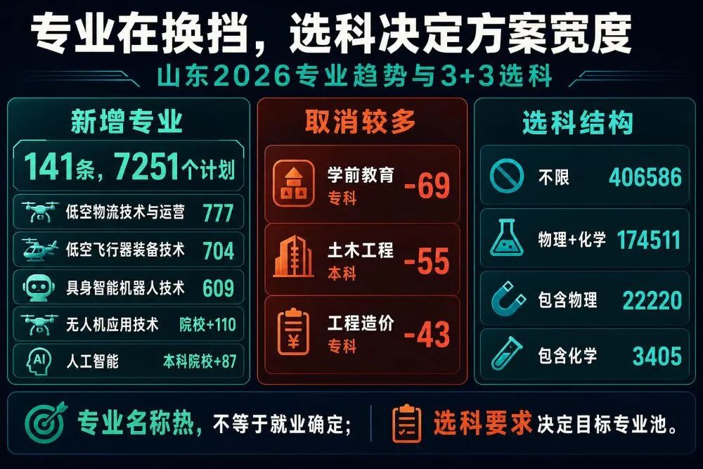 【山东】2026年招生计划分析(本科+专科)