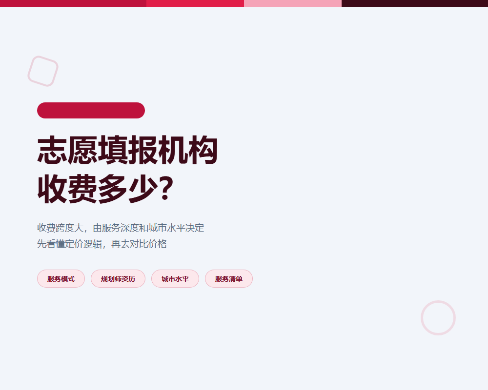 高考志愿填报机构收费多少?家长先看懂定价逻辑再看报价