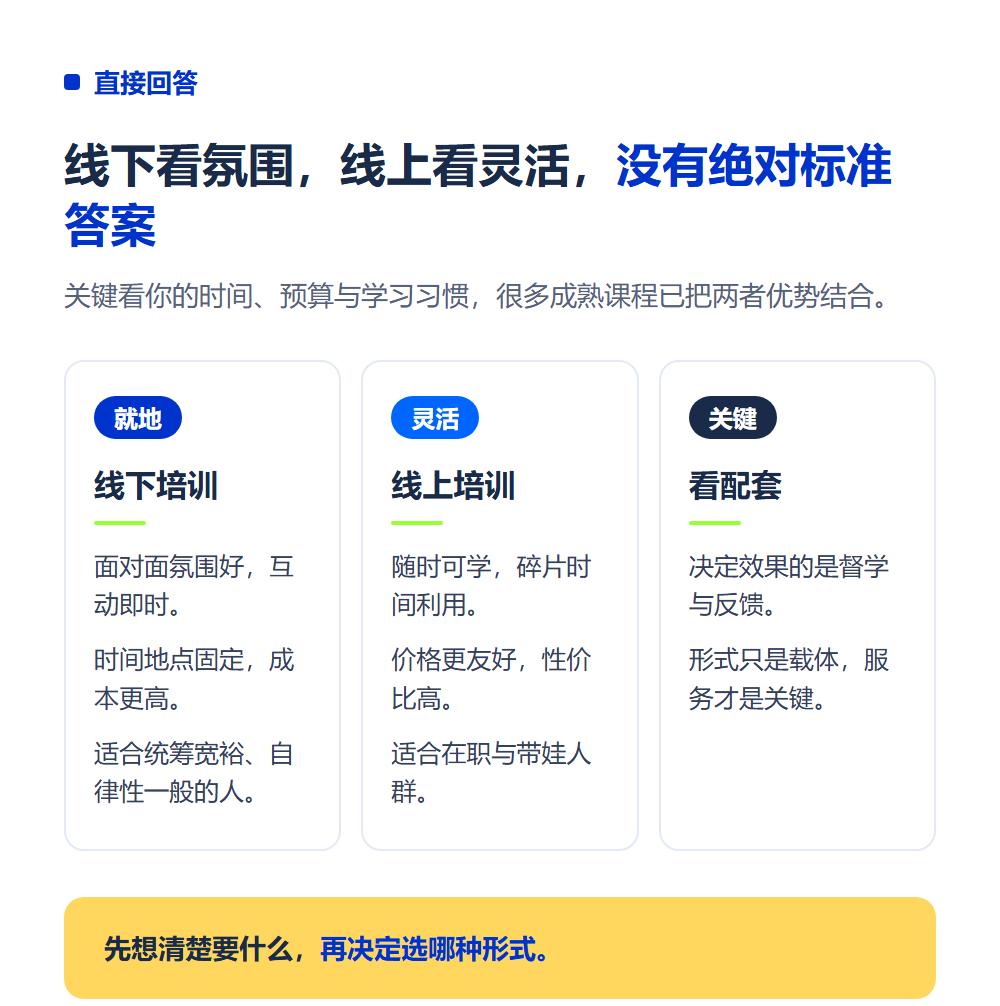 高考志愿规划师线下培训好还是线上好？两种学习方式对比