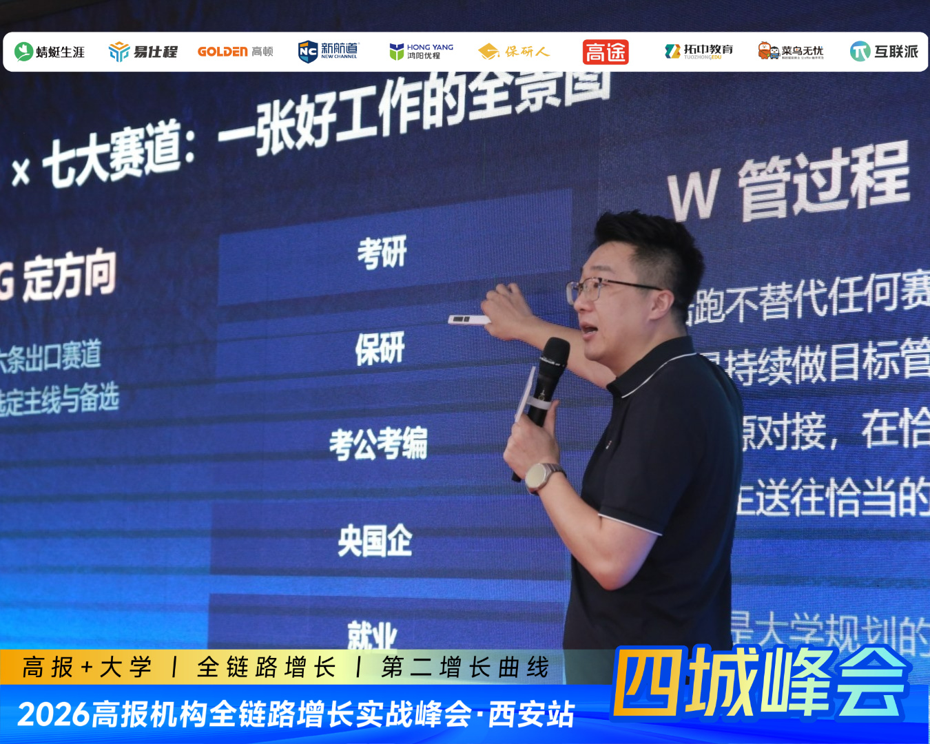 高报机构全链路增长实战峰会西安站圆满收官:两天拆解“升学+就业”全链路,沈阳站8月12日—13日最后一场