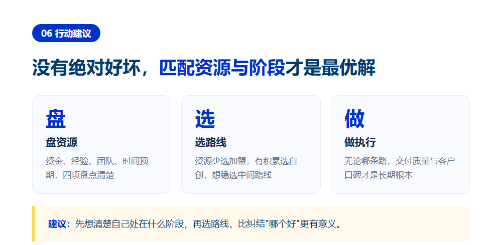 志愿填报加盟和自创品牌哪个好?两条路线的六维对比