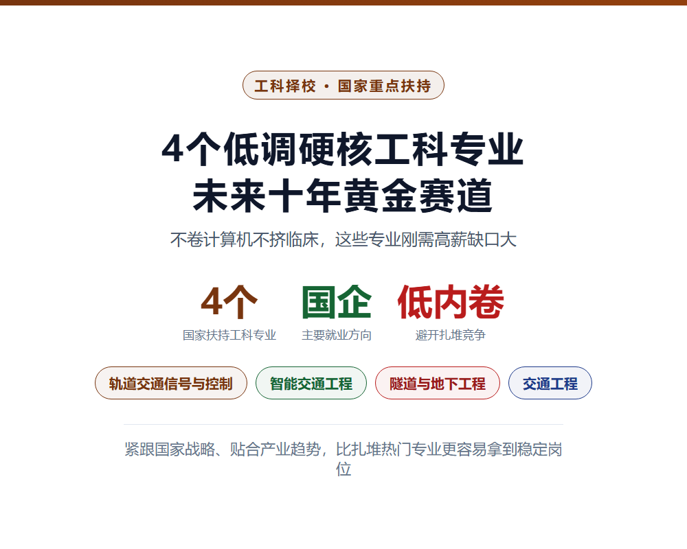 4个低调硬核工科专业：国家重点扶持，比扎堆计算机更实际