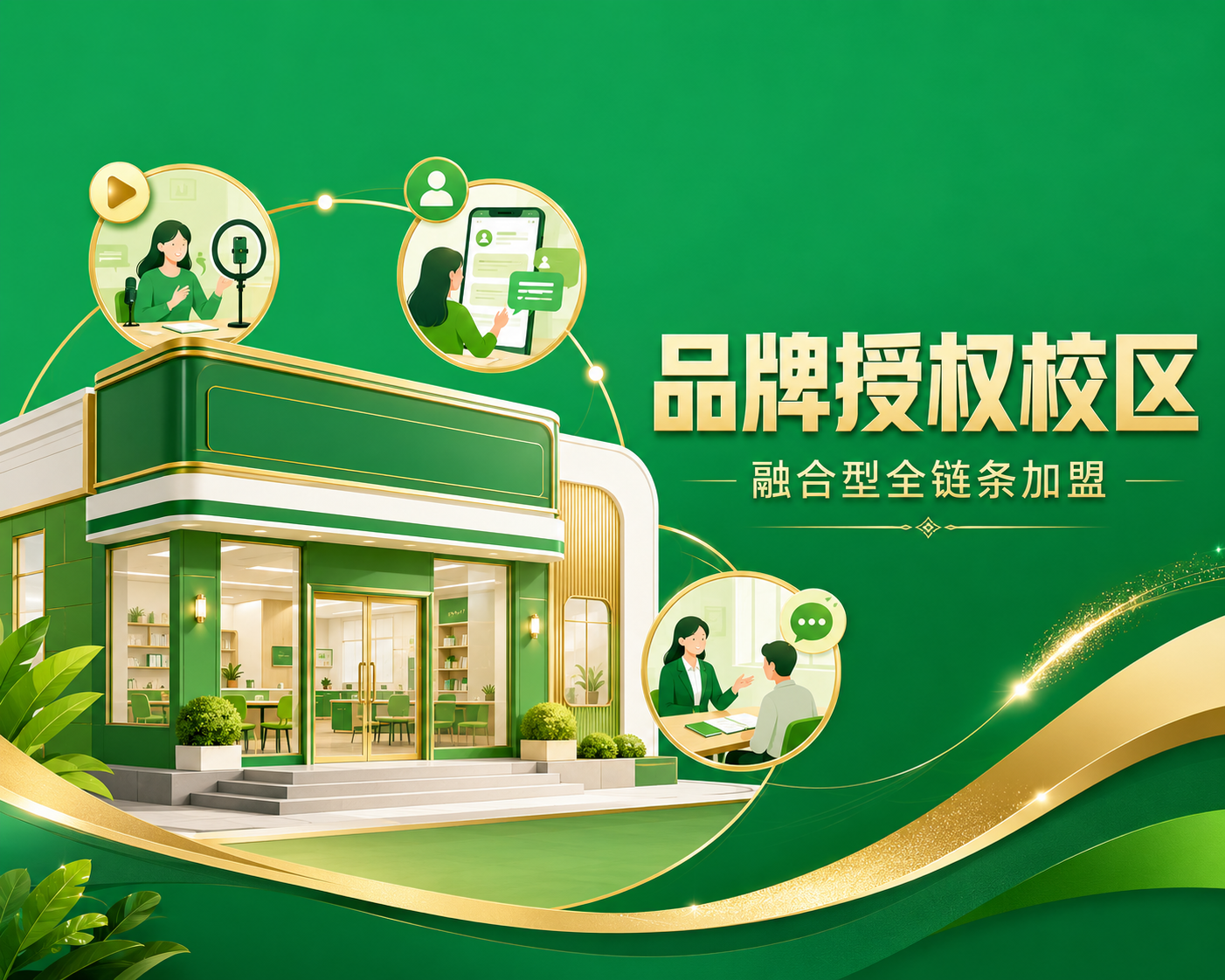蜻蜓生涯高考志愿填报品牌授权校区 · 融合型全链条加盟