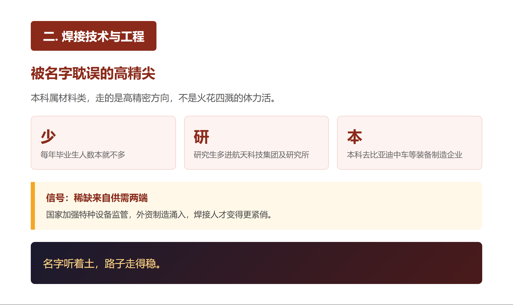二. 焊接技术与工程,被名字耽误的高精尖