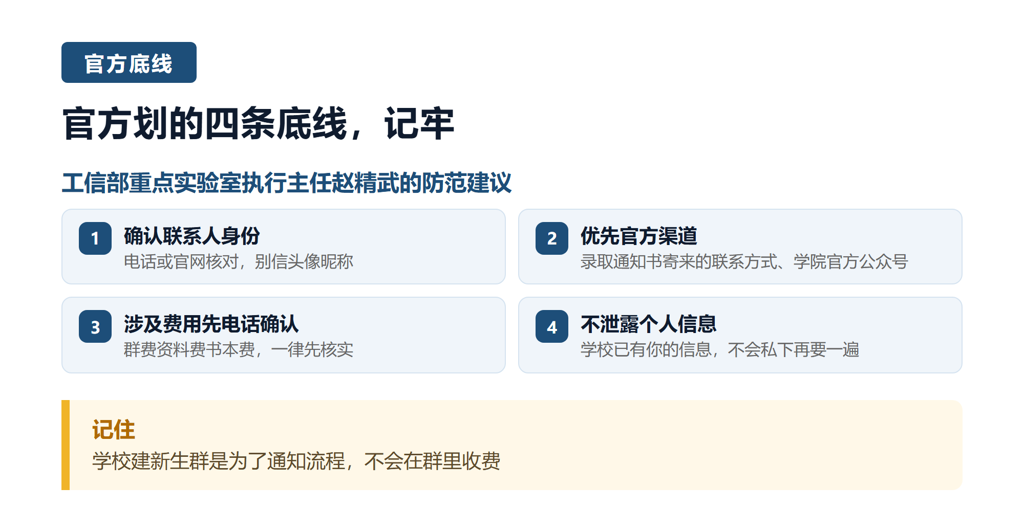 三. 官方划的四条底线，记牢