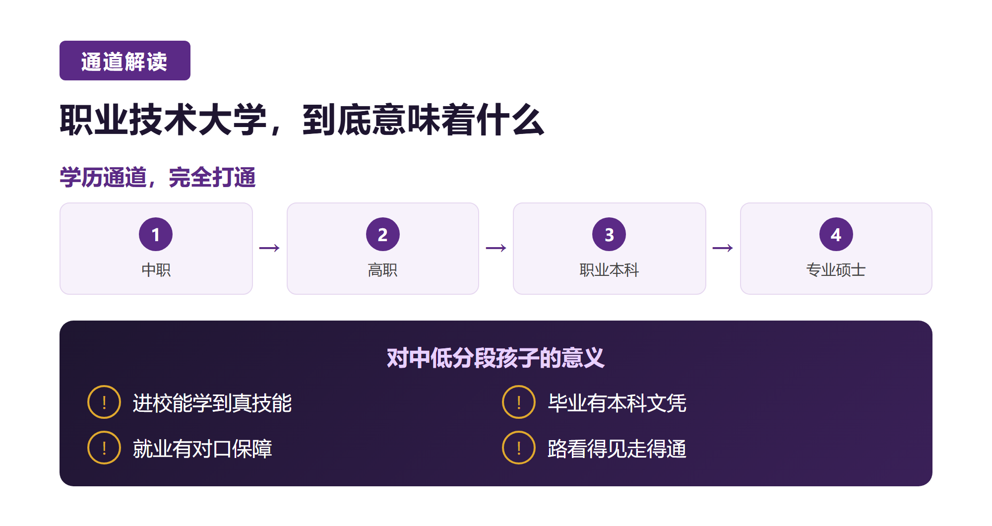 三. 职业技术大学，到底意味着什么