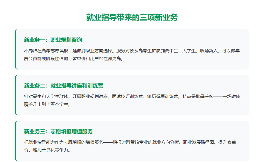 就业指导能为规划师带来什么？
