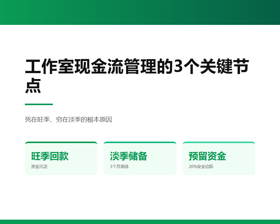 高考志愿填报工作室现金流管理的3个关键节点