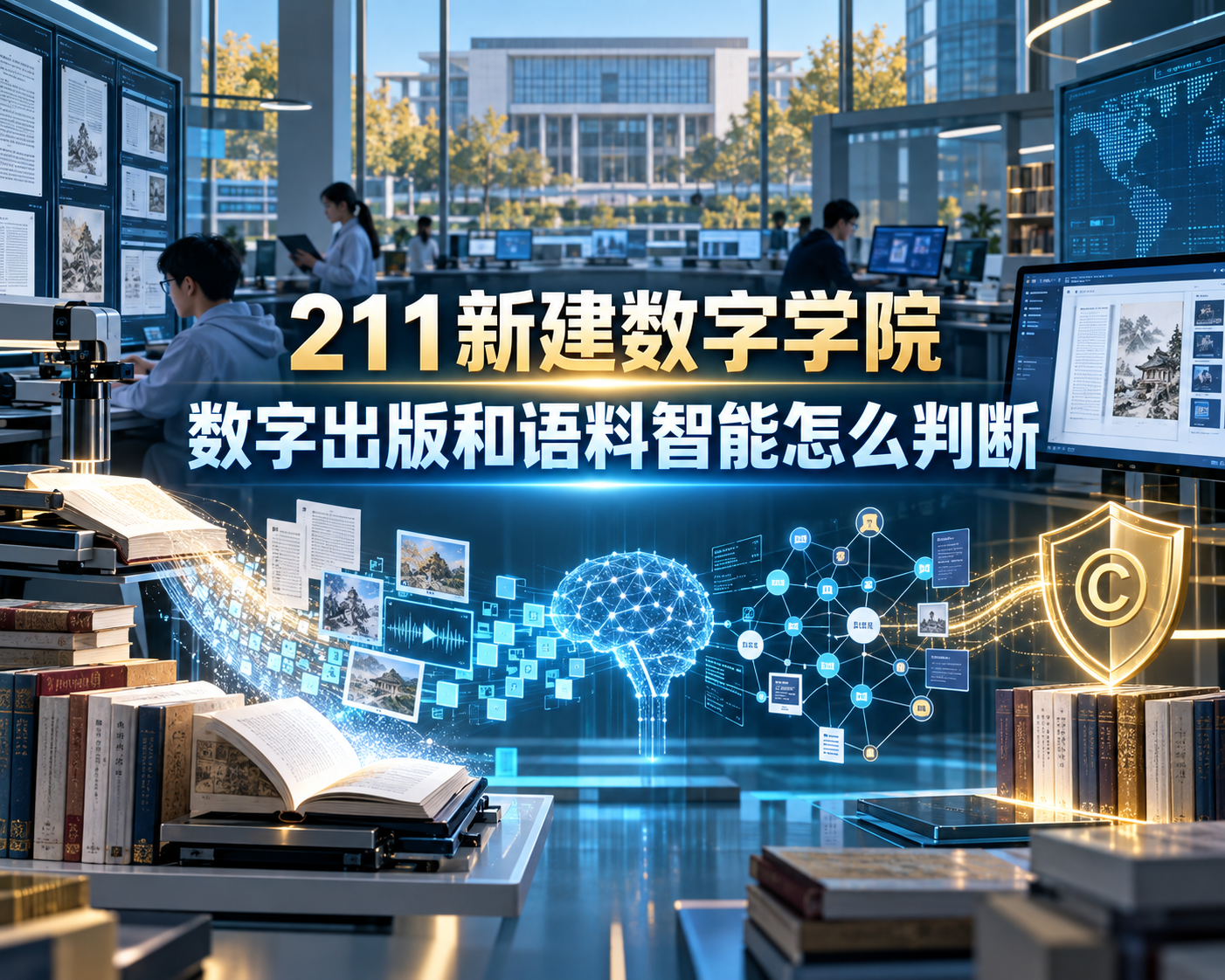211新建数字学院,数字出版和语料智能怎么判断