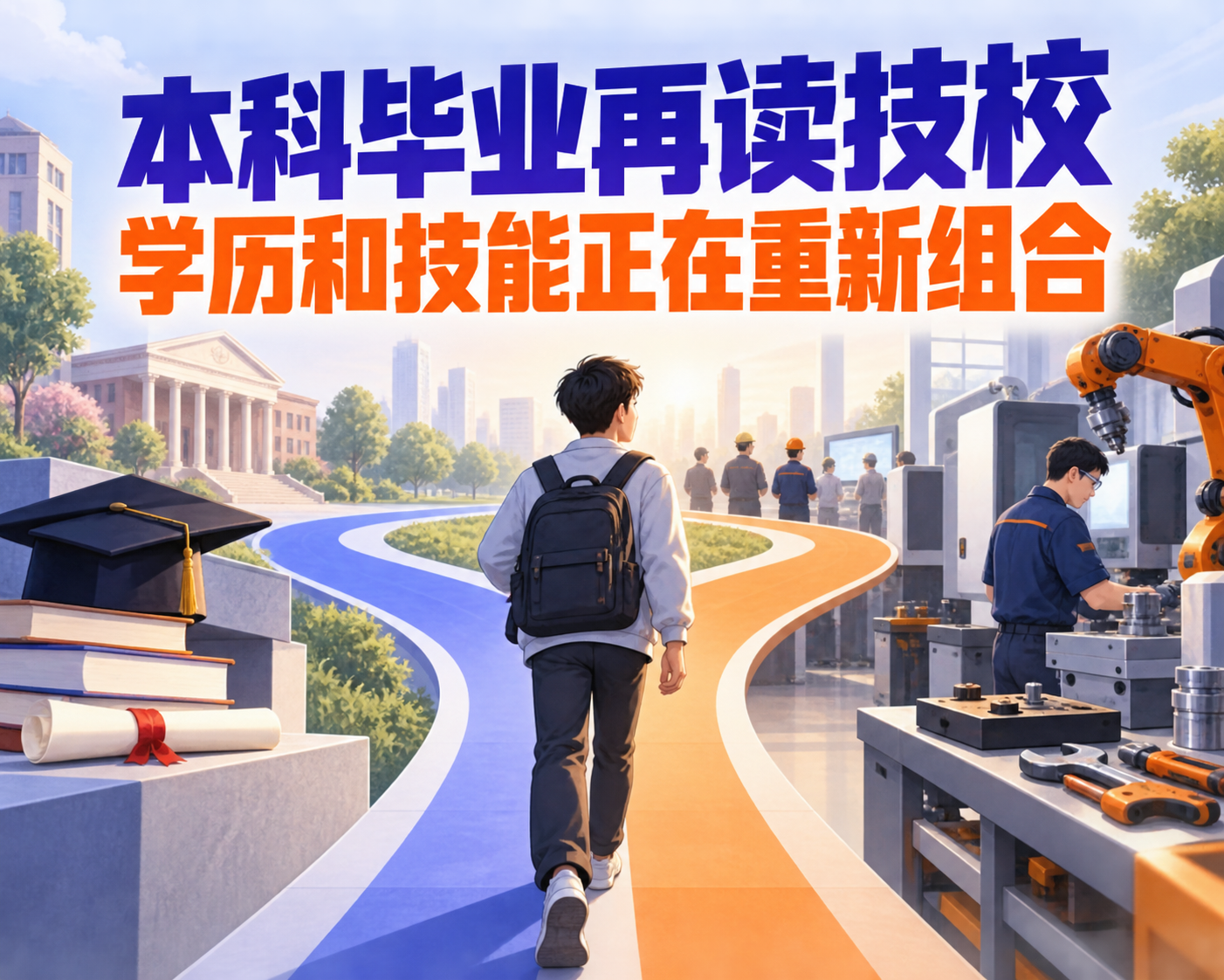 本科毕业再读技校，学历和技能正在重新组合