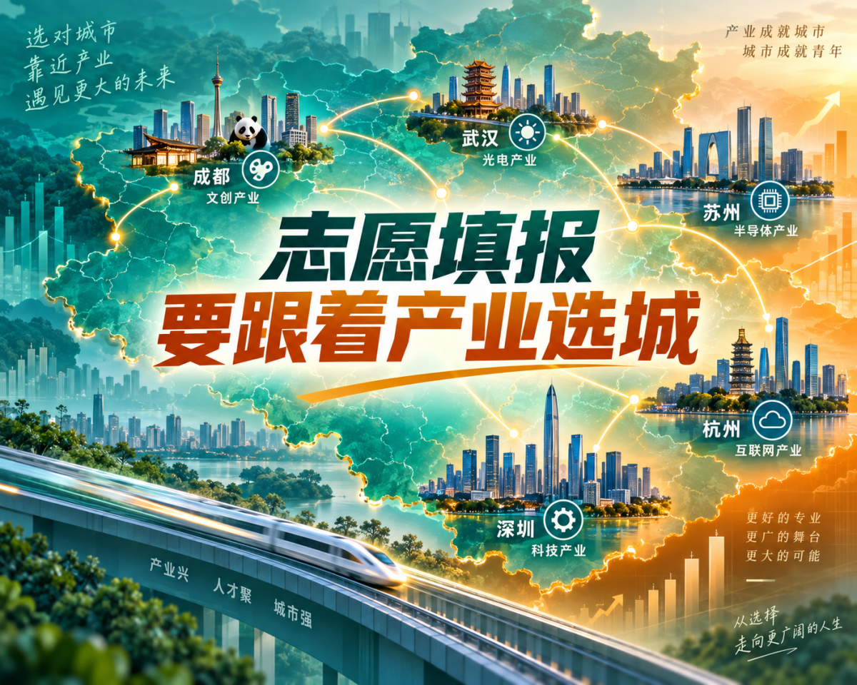 就业城市向新一线下沉，志愿填报要跟着产业选城