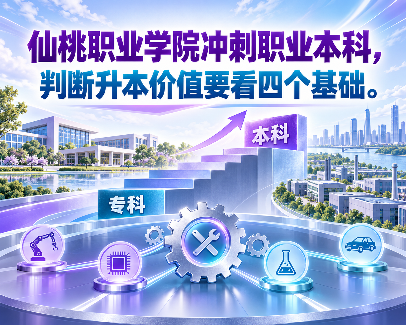 仙桃职业学院冲刺职业本科,判断升本价值要看四个基础