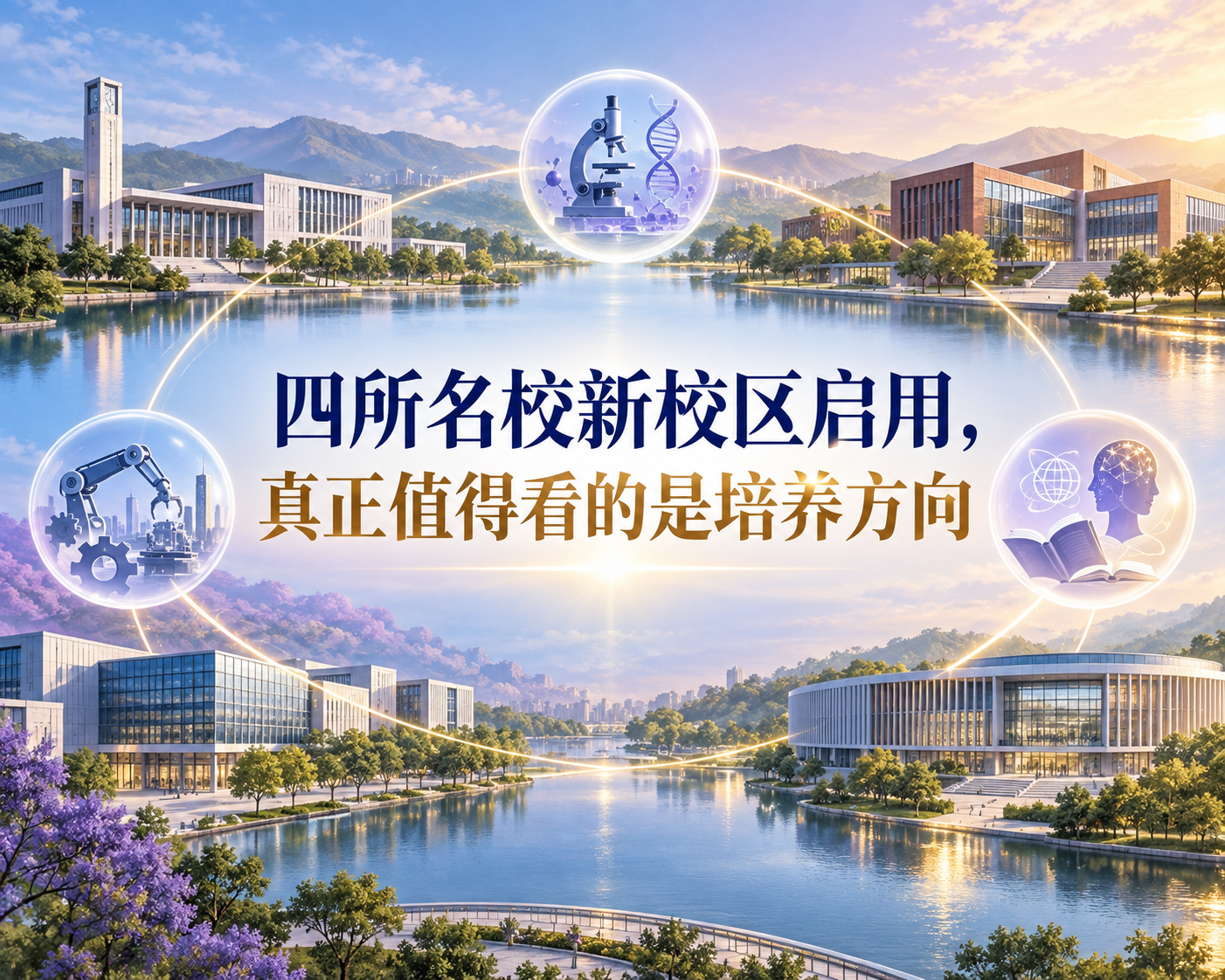 四所名校新校区启用,真正值得看的是培养方向