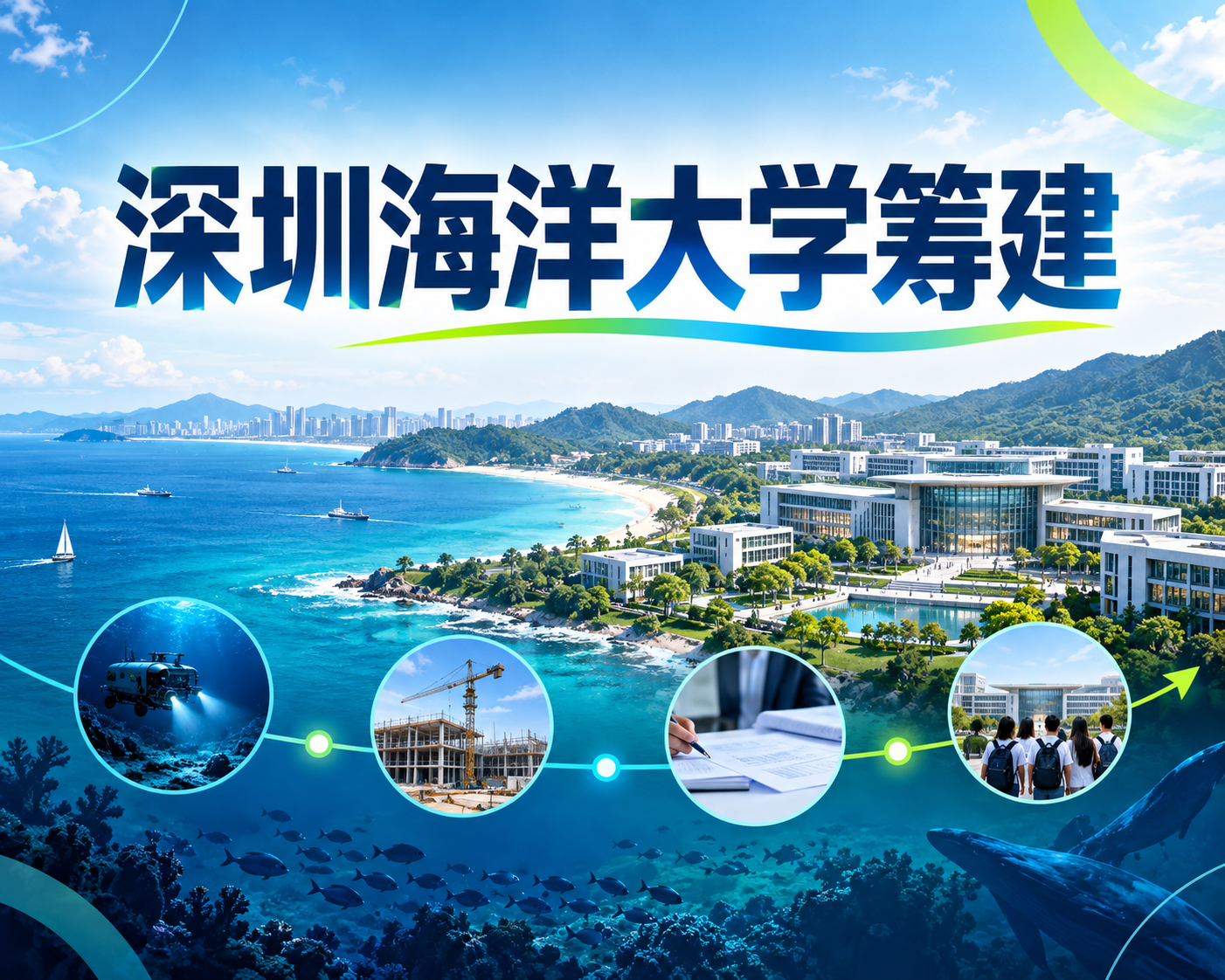 深圳海洋大学筹建，报考判断要看四个进度信号
