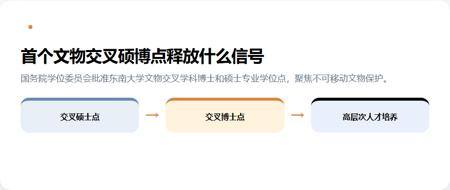 东南大学文物交叉学科硕士到博士的培养链