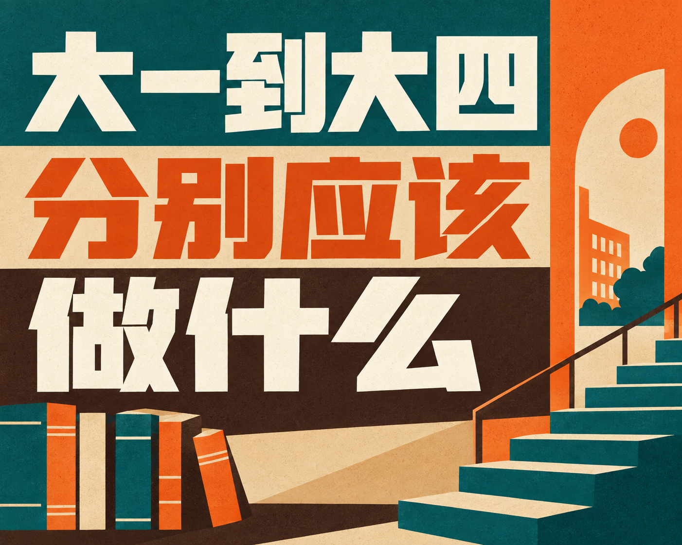 大一到大四分别应该做什么
