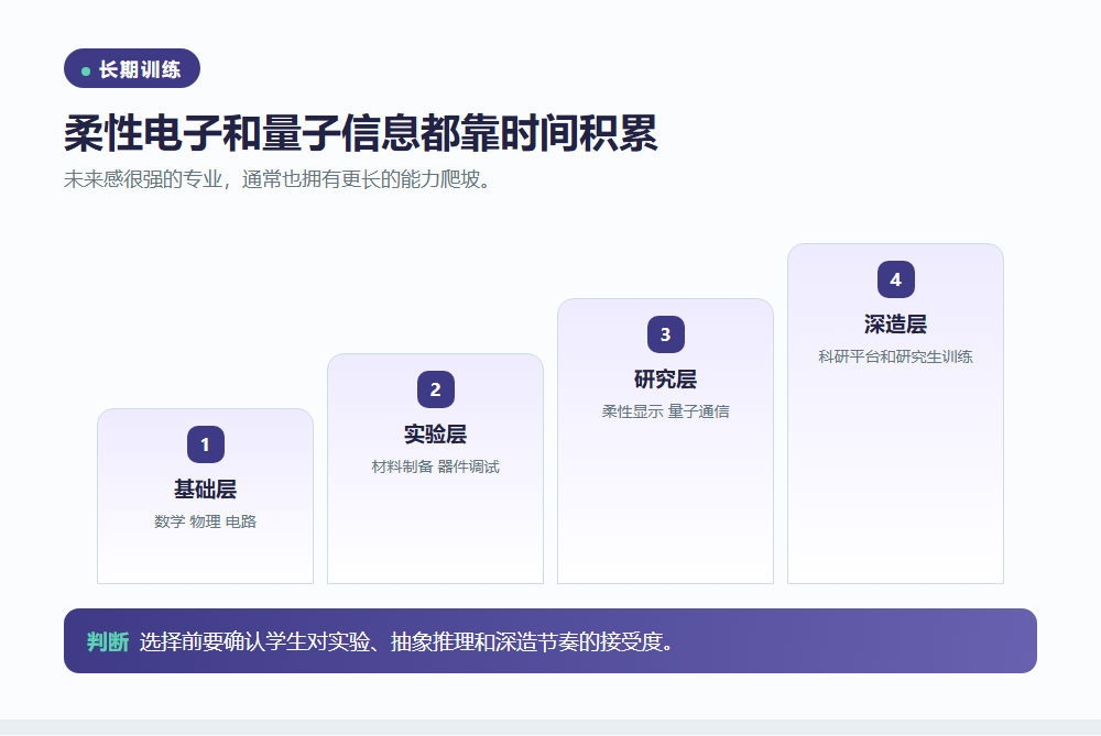 柔性电子与量子信息重在长期训练信息图