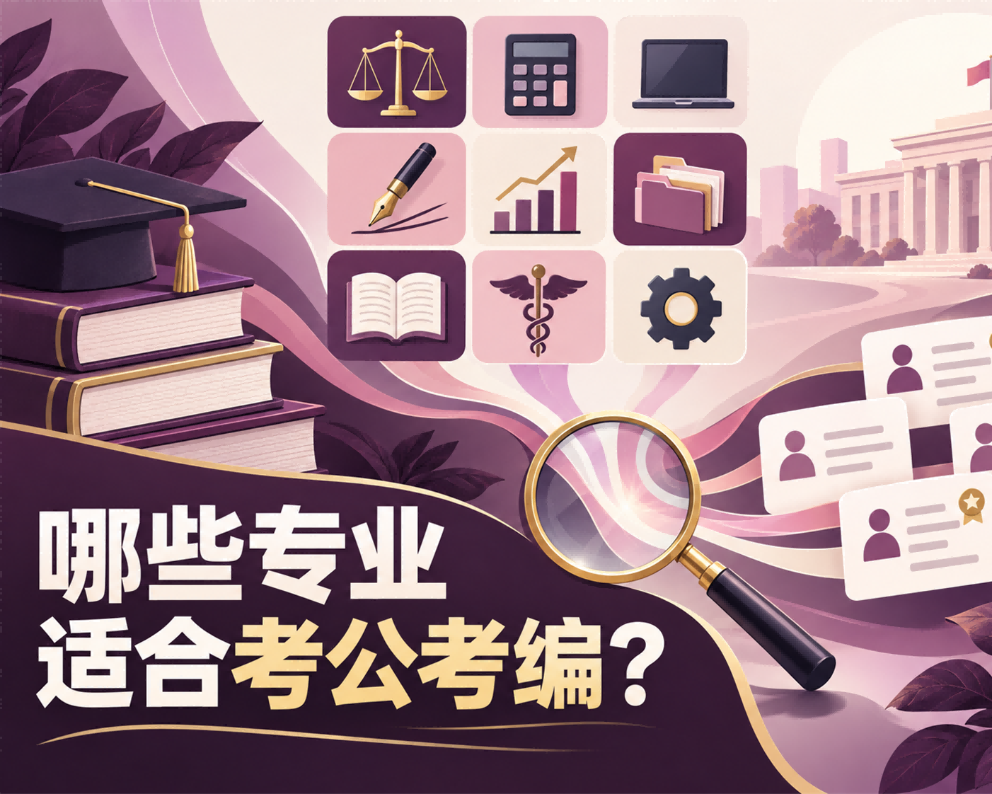哪些专业适合考公考编？
