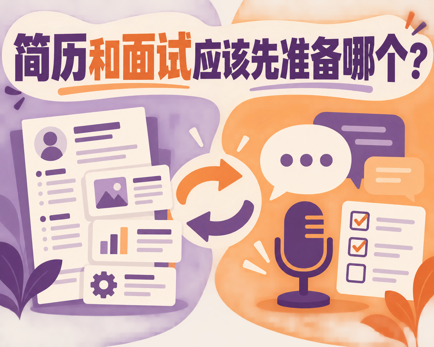 简历和面试应该先准备哪个？