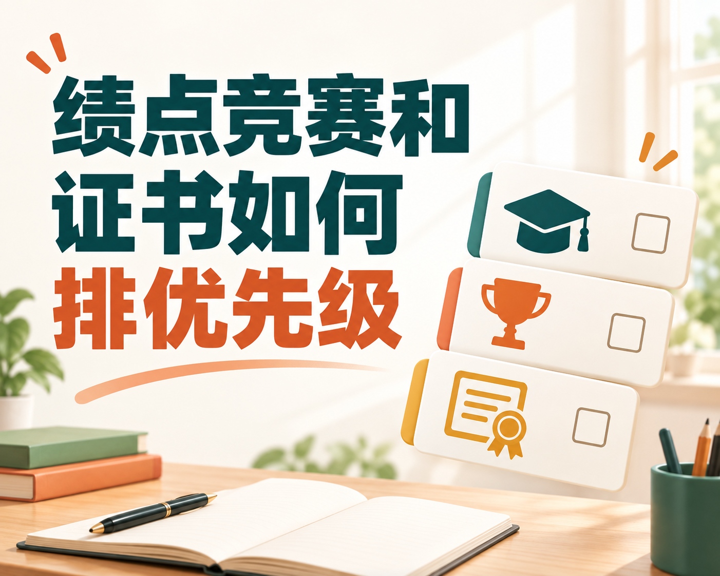 绩点竞赛和证书如何排优先级
