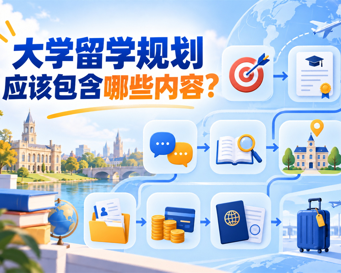 大学留学规划应该包含哪些内容?