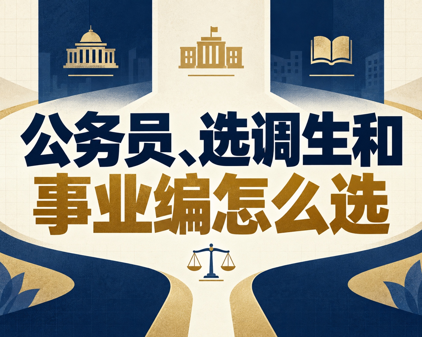 公务员、选调生和事业编怎么选？