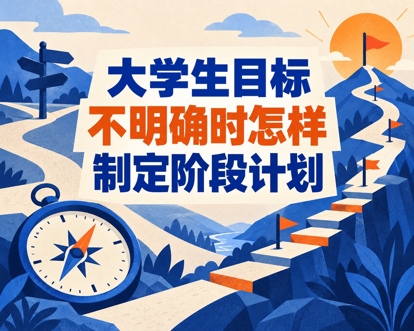 大学生目标不明确时怎样制定阶段计划