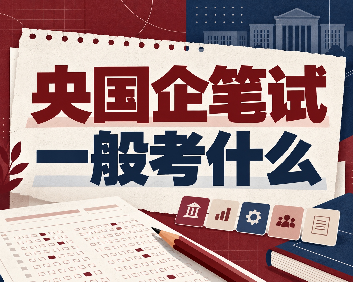 央国企笔试一般考什么？