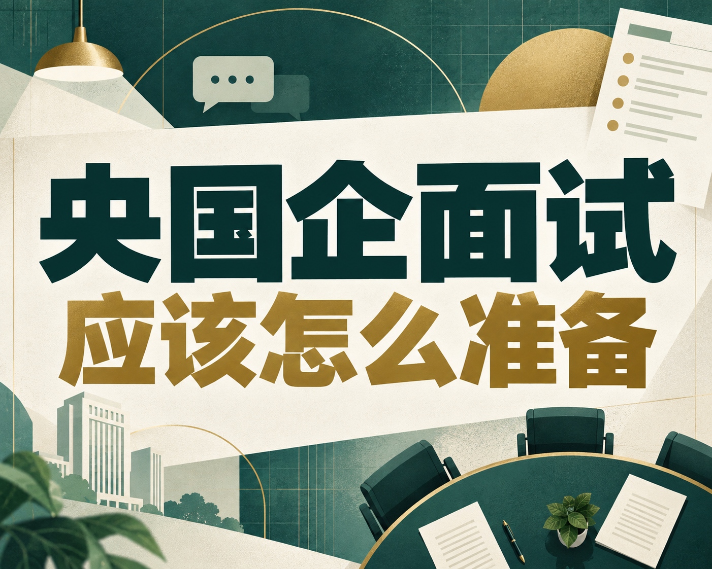 央国企面试应该怎么准备？
