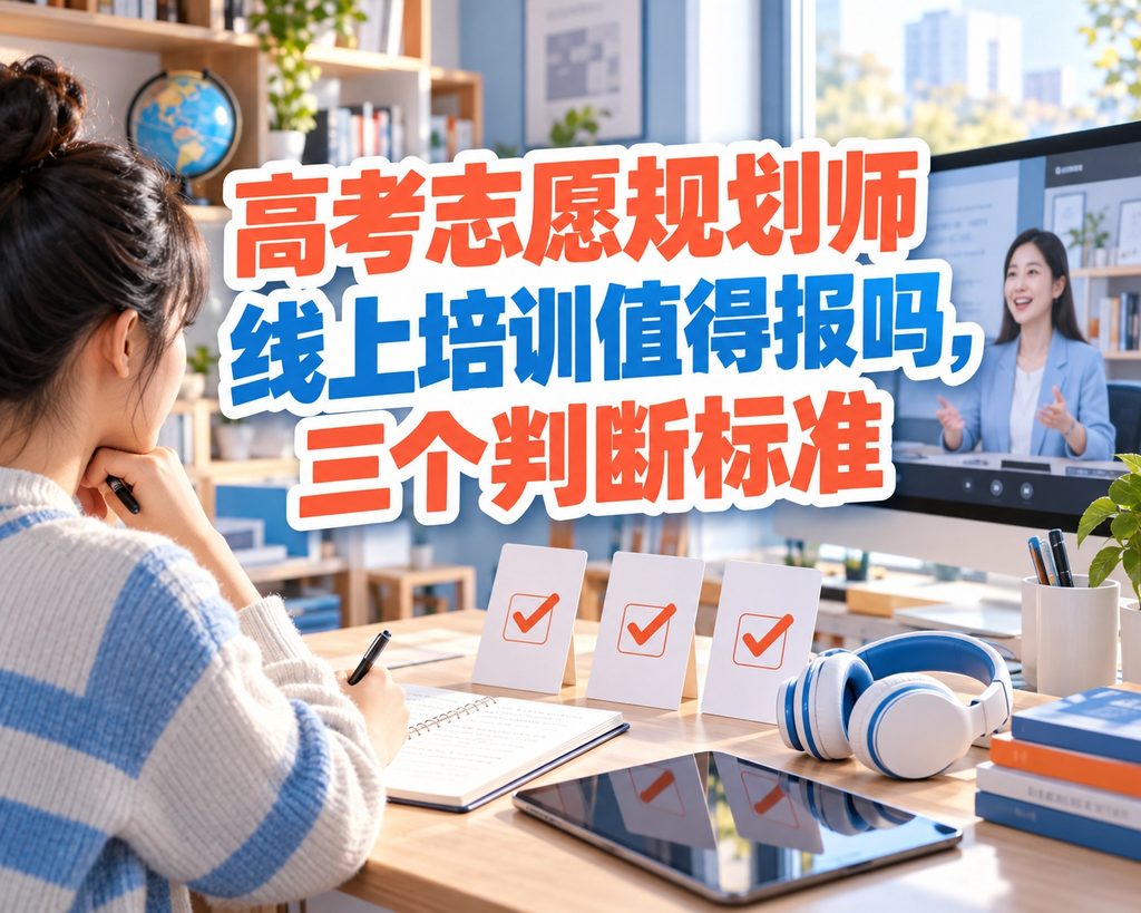 高考志愿规划师线上培训值得报吗,三个判断标准
