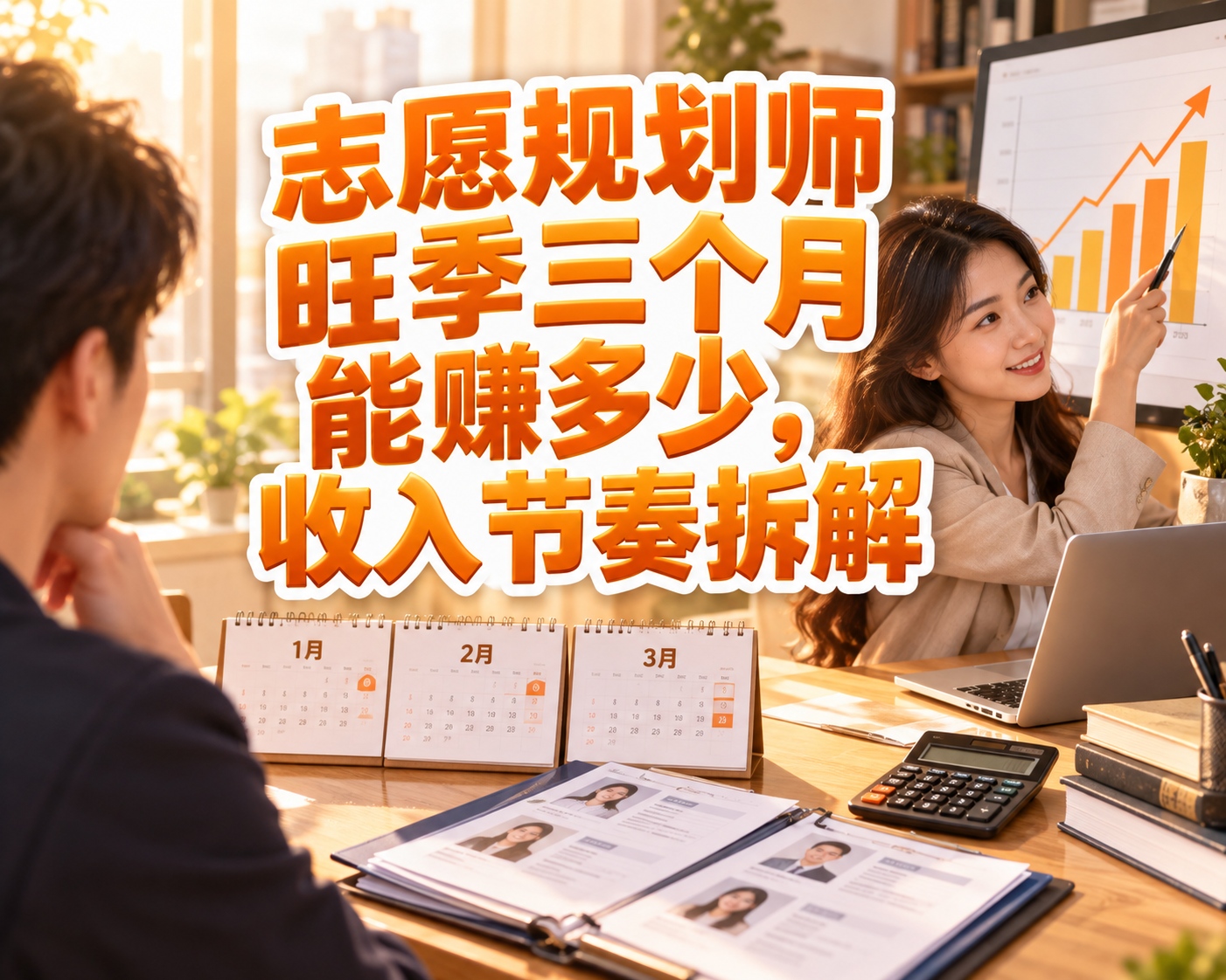 志愿规划师旺季三个月能赚多少,收入节奏拆解