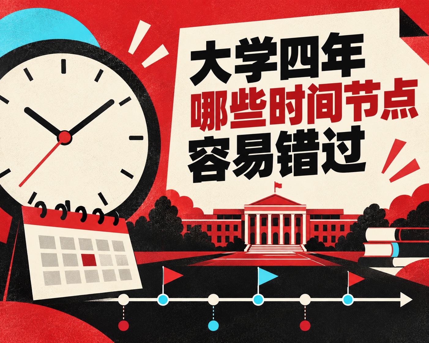 大学四年哪些时间节点容易错过