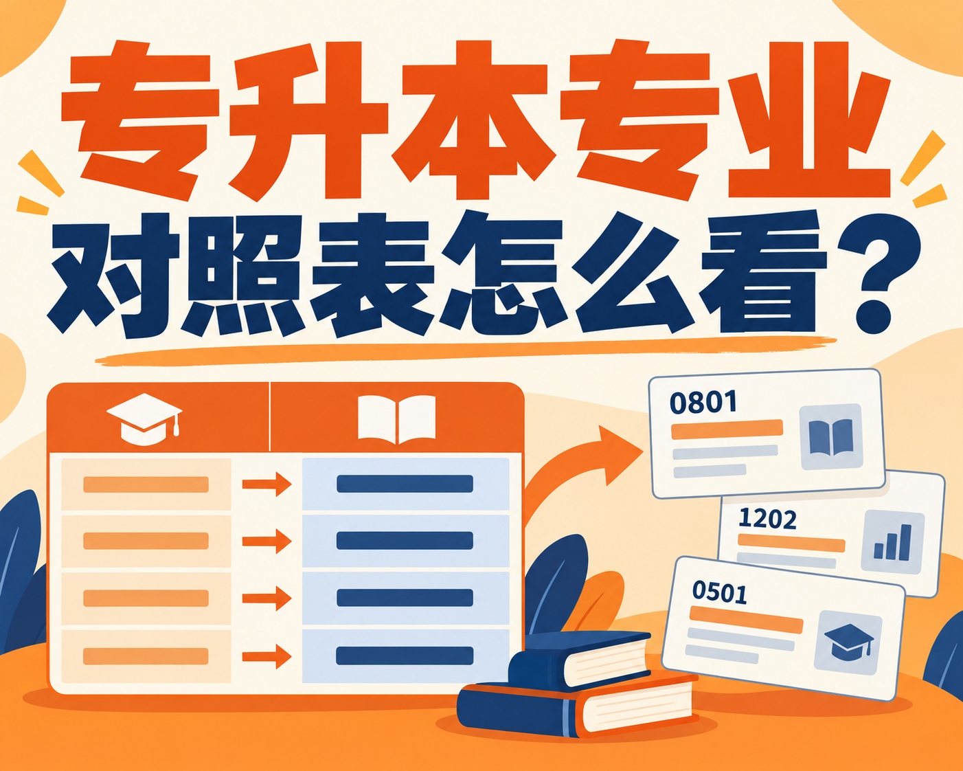 专升本专业对照表怎么看?