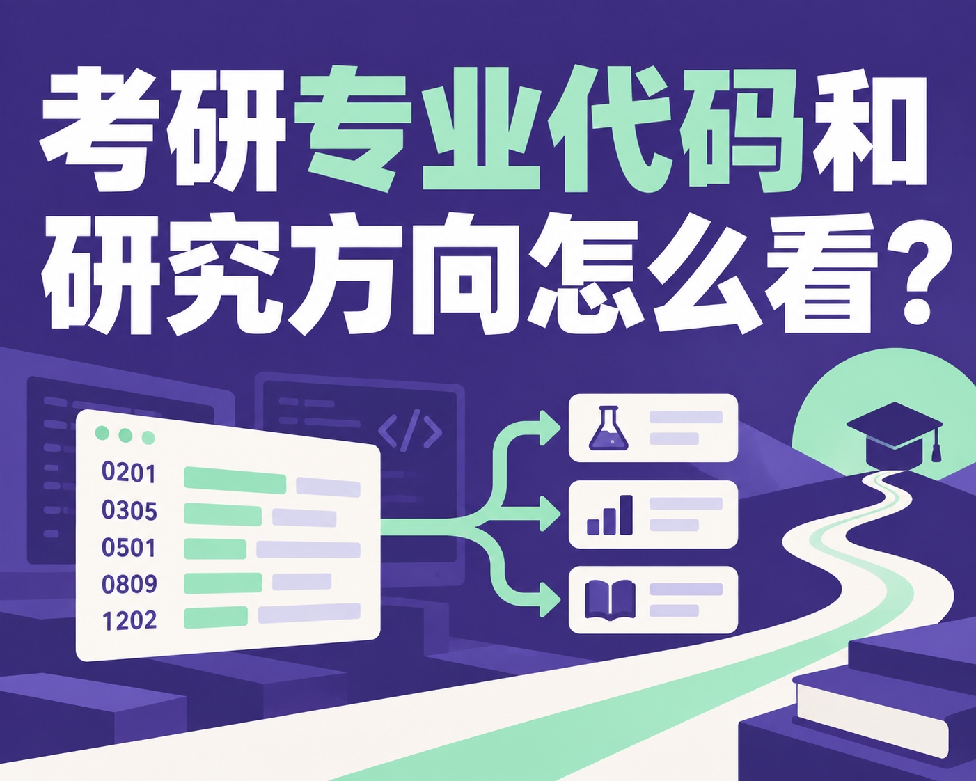 考研专业代码和研究方向怎么看？