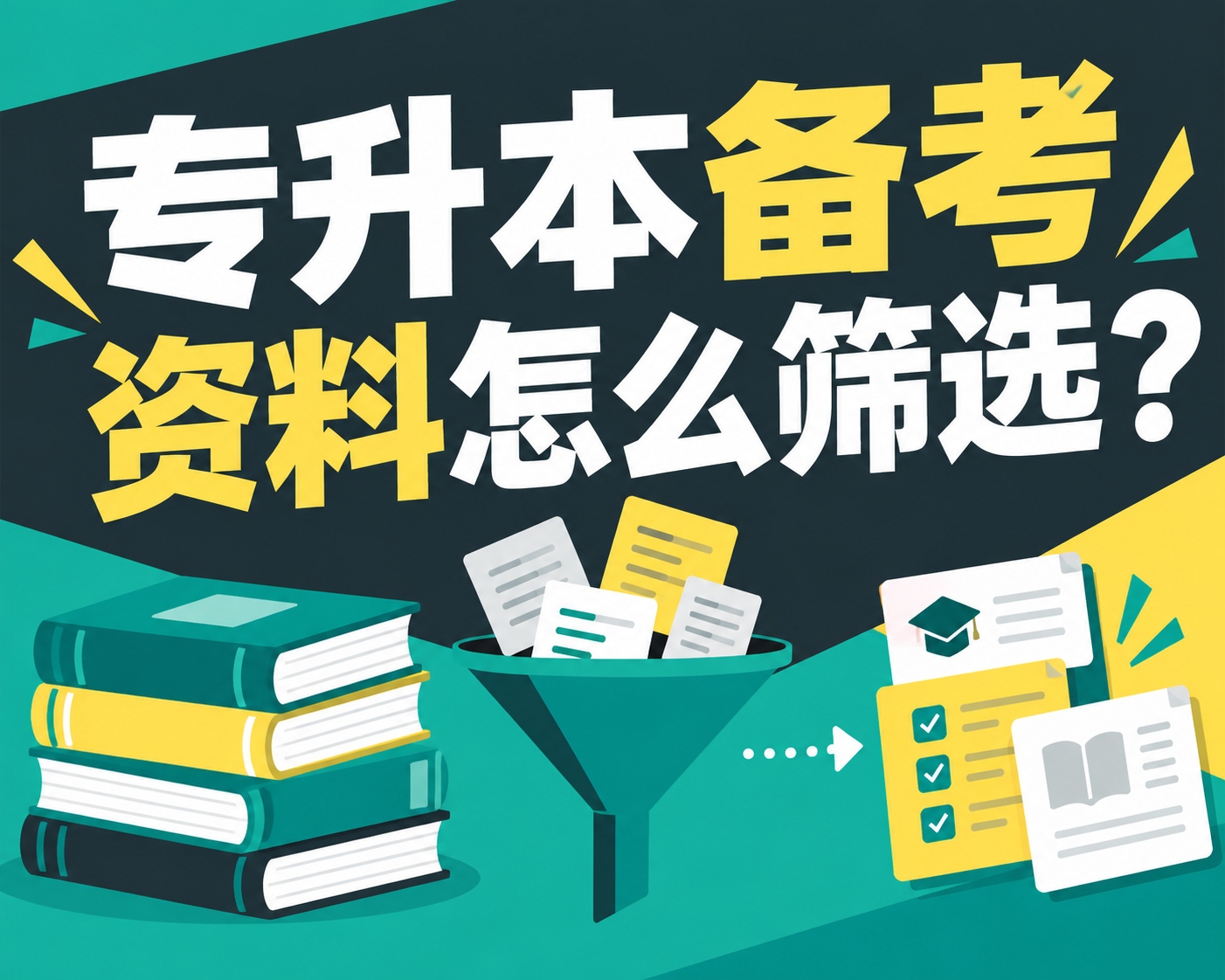 专升本备考资料怎么筛选？