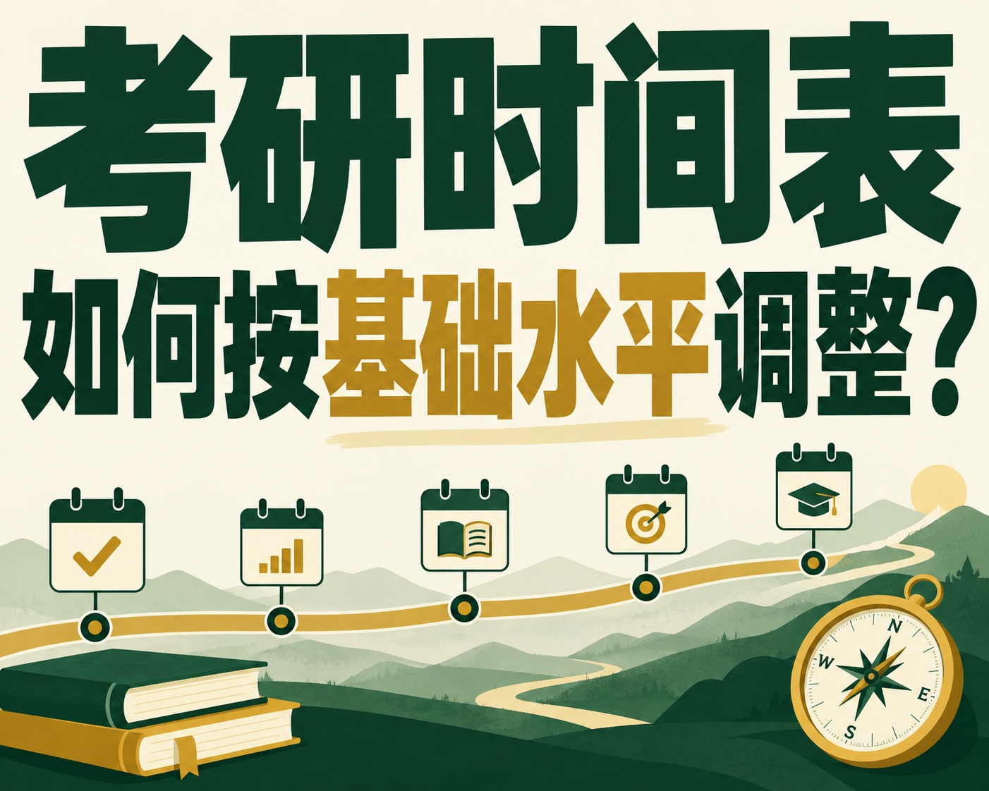考研时间表如何按基础水平调整？